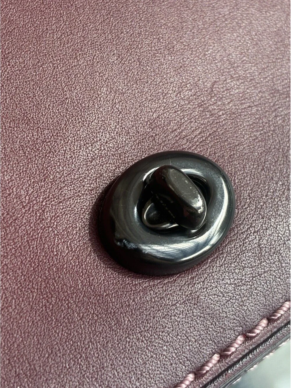 Coach 1941 Oxblood Dinky 24 37296 Glovetanned Leather Kisslock Crossbody